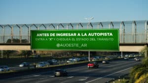 Información del tránsito en tiempo real en nuestros canales de X de Acceso Oeste.